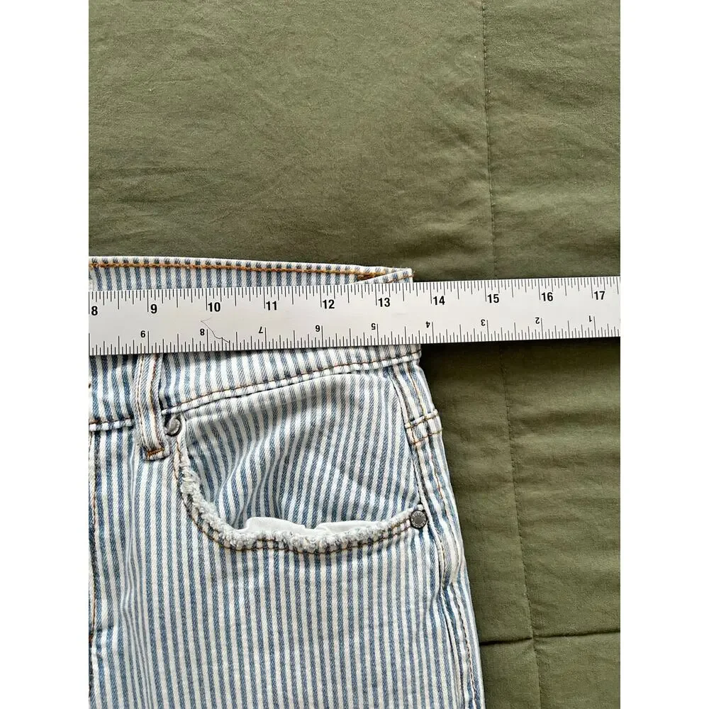 Nautical Cropped Striped Pants by Kensie Classic Stretch Women's Size 2 NWOT - Picture 7 of 10